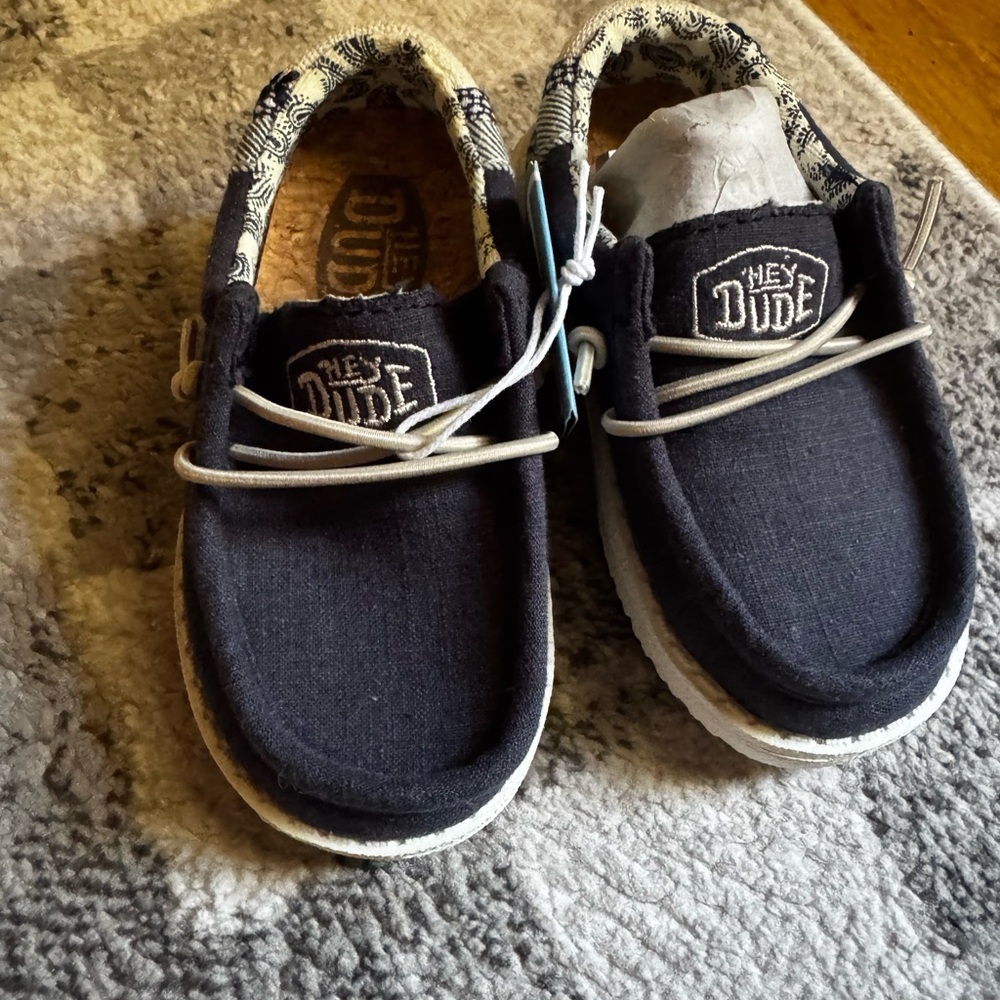 Hey Dude Kids Black Shoes